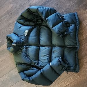 North face black 700 puffer coat